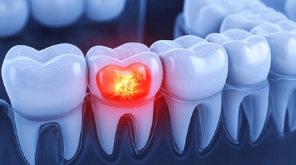 Dental Troubles Impaction and Inflammation of Wisdom Teeth Highlighted in Radiographic Images