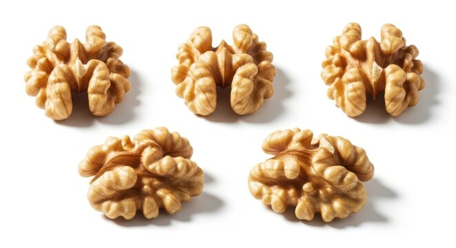 walnut, nut, isolated on white background, clipping path, full depth of field