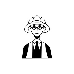 Engineer cartoon illustration