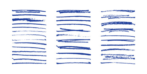 Artistic line collection featuring doodle strokes, pen marks, and crayon textures for creative borders, underlines, and hand-drawn design elements authentic line character. Crayon Brush Stroke Set.