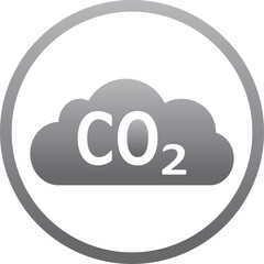 CO2 アイコン　丸