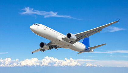 Obraz premium 飛行機と青空