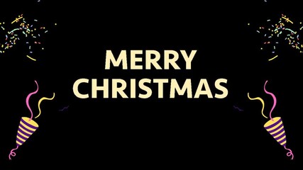 Merry Christmas Greeting Video, Christmas Wishes Motion Graphic Clip, Merry Christmas festival Video Clip, Happy Xmas Download GIF
