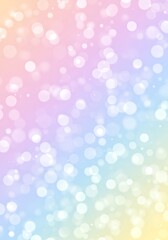 Dreamy Pastel Bokeh Background with Soft Gradient Colors and Sparkling Lights.