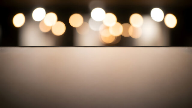 Blurred background with glowing bokeh lights ideal as texture or backdrop