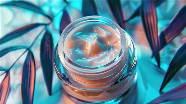 Luxurious makeup set in a striking blue and purple gradient with holographic accents. Perfect for beauty enthusiasts and product .