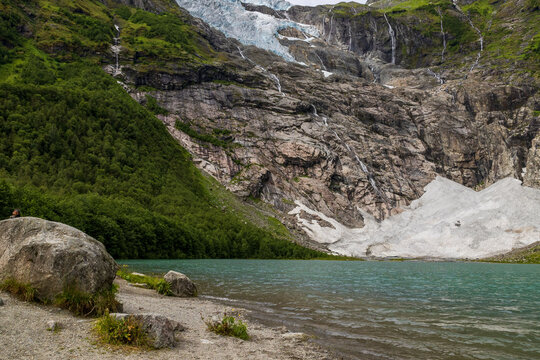 Beautiful view of Jostedalsbreen in Norway