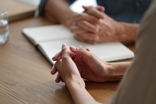 Supportive Hand Holding - Comfort and Connection