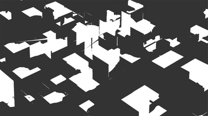 Abstract geometric shapes in dark gray and white pattern vector