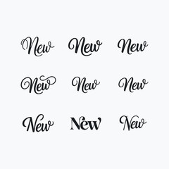 New written templates set in a stylish joining script with bold strokes, designed in clean vector typography perfect for labels, branding, greeting cards, modern text designs, and creative lettering 