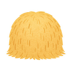 Haystack or Straw Pile in a Field