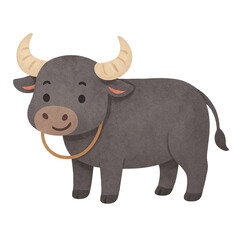 Obraz premium Water Buffalo Zodiac Animal for Lunar New Year