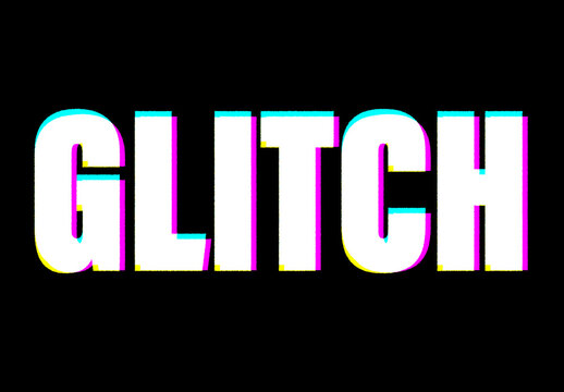 Modern Glitch Text Effect