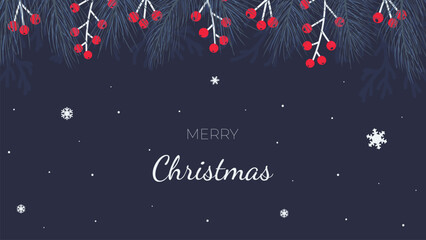 Naklejka premium christmas background with copy space