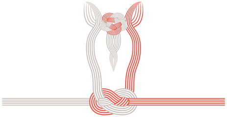 午年　馬をモチーフにした水引き