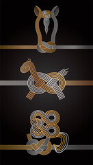 午年　馬をモチーフにした水引き