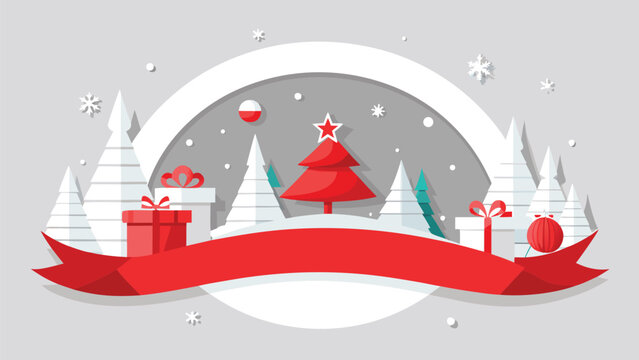 Merry Christmas and Happy New Year greeting card featuring festive designs and warm wishes for the holiday season..eps