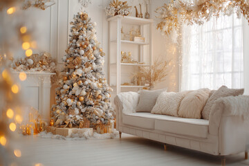 Elegant Christmas Living Room