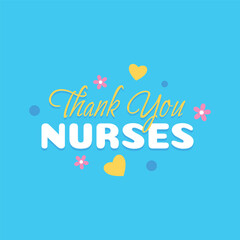 Thank You Nurse Design Lettering Typography