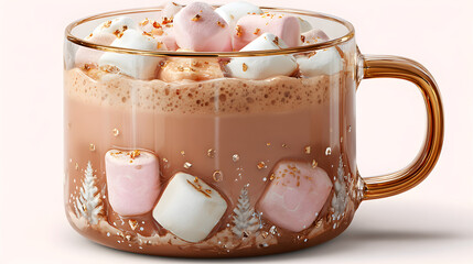 cup of coffee with mashmellow