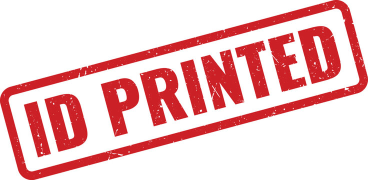 This official ID Printed red grunge rubber stamp text is suitable for various documents