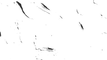 Black paint brush strokes on white background abstract texture vector