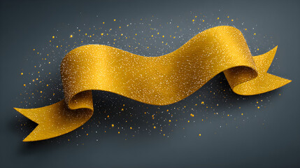 golden christmas ribon