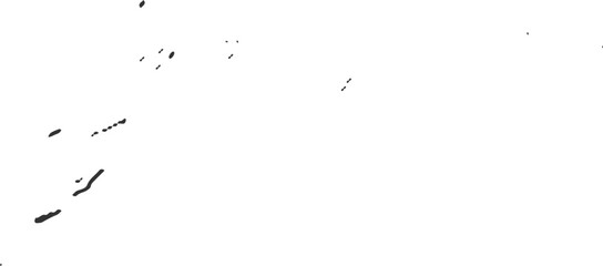 Black abstract brush strokes on white background vector