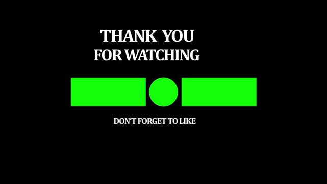 End screen background for video closing ,YouTube channel with reminder button subscribe on a colored rings background and two templates for video Green screen chroma key Thanks for watching subscribe - Powered by Adobe
