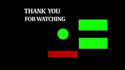 End screen background for video closing ,YouTube channel with reminder button subscribe on a colored rings background and two templates for video Green screen chroma key Thanks for watching subscribe