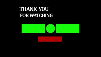 End screen background for video closing ,YouTube channel with reminder button subscribe on a colored rings background and two templates for video Green screen chroma key Thanks for watching subscribe
