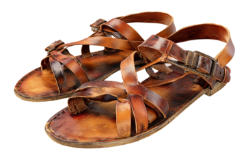 Fashion sandal isolated on transparent background