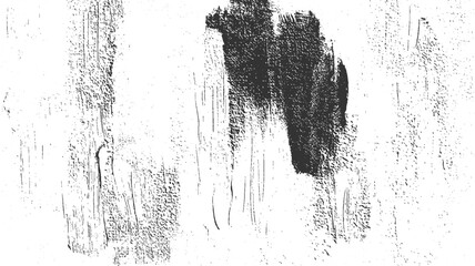 Black paint brush strokes on textured white background with vertical lines abstract