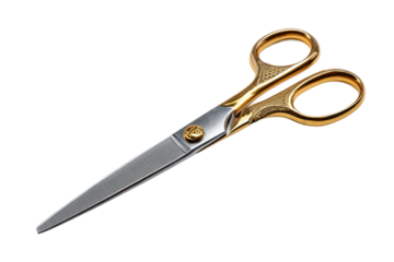 Professional hair scissor isolated on transparent background