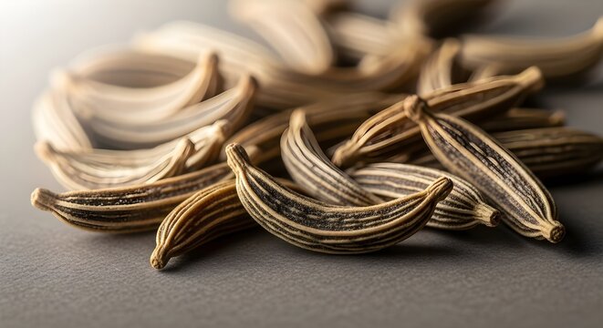 Pile of Cumin Seeds - Powered by Adobe