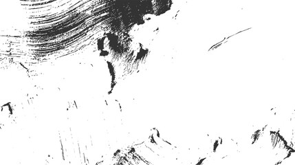 Black ink brush strokes on white background abstract texture vector 8