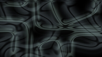 Abstract dark liquid flow pattern, featuring smooth, wavy, and organic lines creating a sleek, dynamic, and mysterious texture background. this modern digital graphic showcases subtle light reflection
