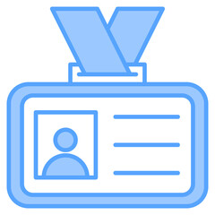 Employee Recognition Blue Icon