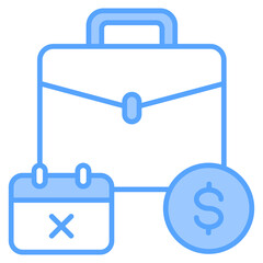 Paid Tame Off Blue Icon