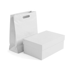 White Gift Box and Shopping Bag