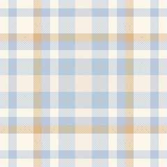Tablecloth tartan plaid check, manufacturing pattern texture fabric. Famous background vector textile seamless in light and sea shell colors.