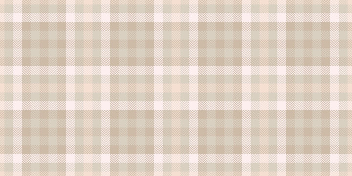 Geometric check vector textile, customized plaid fabric background. Britain seamless pattern tartan texture in light and white colors.