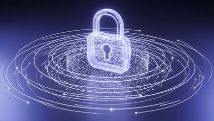 Digital Lock with Security Waves and Data Protection Concepts