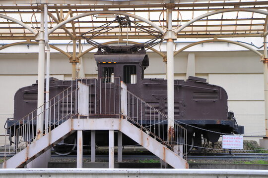 国鉄唯一のバッテリー機関車のEB10-1号機＠東京都府中市郷土の森公園保存機