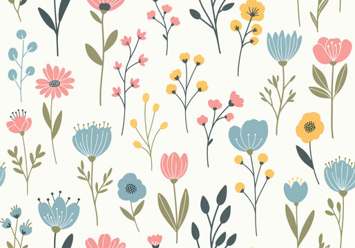 Beautiful bouquets of roses Seamless pattern. Perfect for background greeting cards and invitations of the wedding - Powered by Adobe