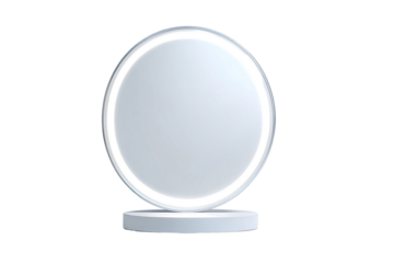 Mirror with Skin Diagnostics and Smart Features isolated on transparent background