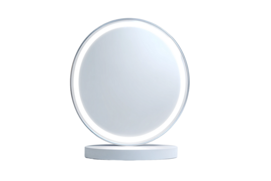 Mirror with Skin Diagnostics and Smart Features isolated on transparent background