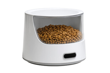 Programmable Smart Pet Feeder for Hassle-Free Feeding isolated on transparent background