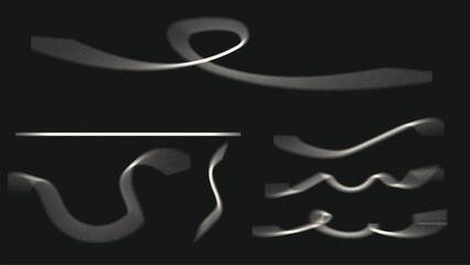 Smooth Floating Neon Smoke Lines Creating a Soft, Dreamy Flow