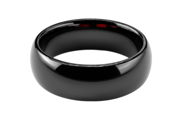 Connected Smart Ring for Steps, Calories, and Heart Rate isolated on transparent background